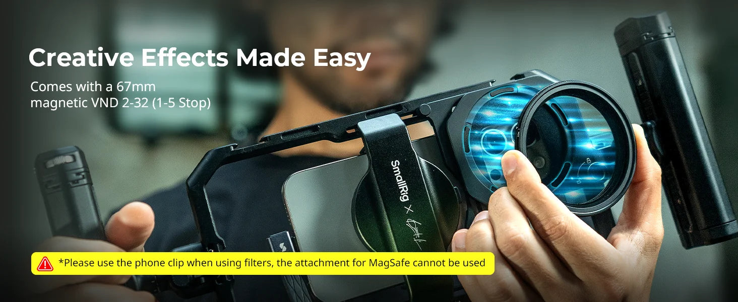 SmallRig x Brandon Li All-in-One Mobile Phone Video Kit Quick Release Cage Kit for iPhone 16 Pro / Pro Max Video Shooting 4596