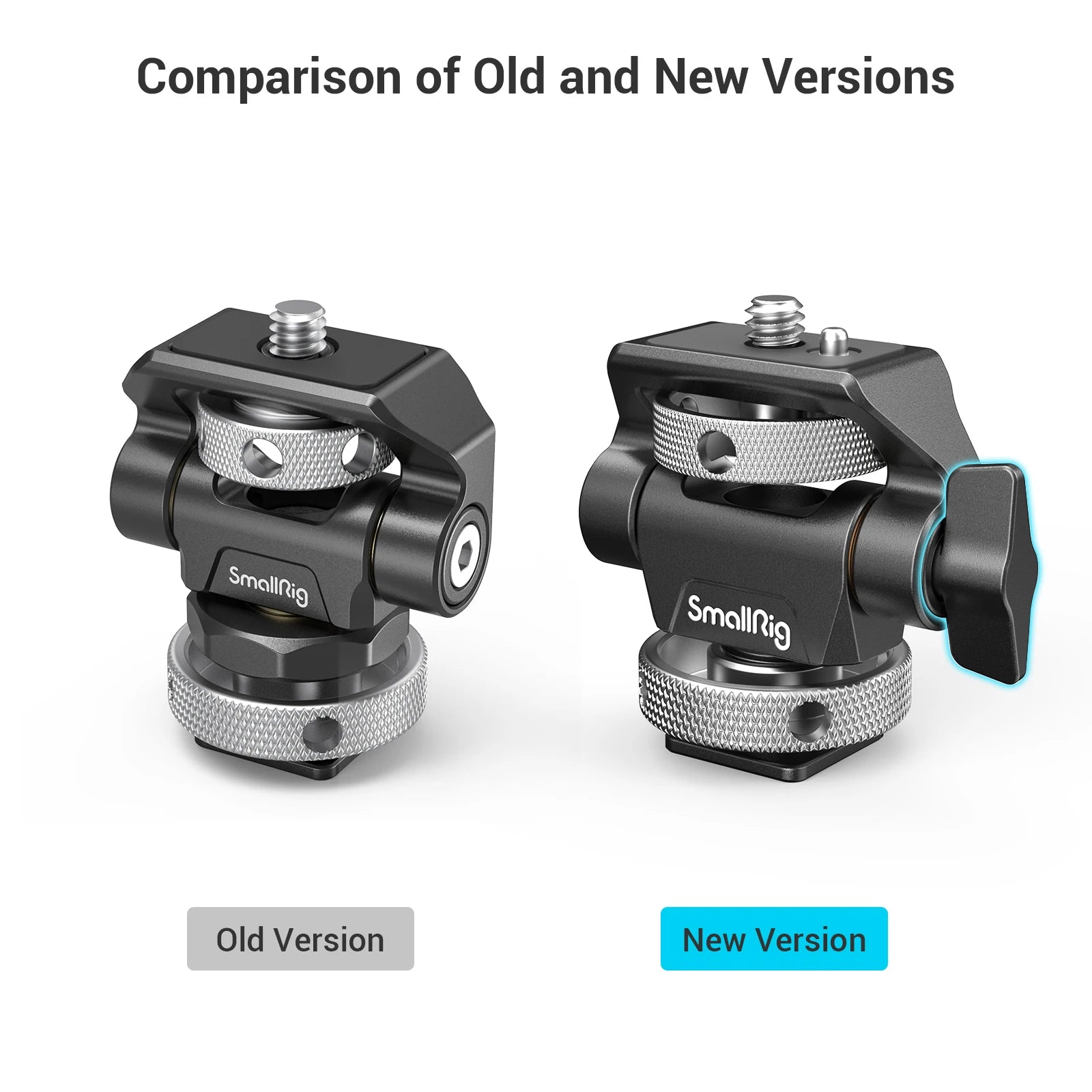 SmallRig Quick Release Monitor Holder Camera Clamp Swivel and Tilt Adjustable Monitor Mount with Cold Shoe / ARRI /  NATO Mount