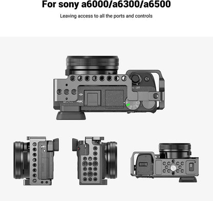 SmallRig  Mini DSLR Camera Cage for Sony a6000/ A6300 / A6500 W/ Shoe Mount For Microphone 1661