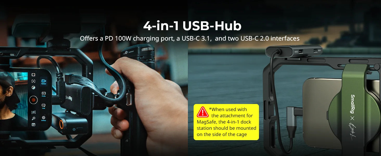 SmallRig x Brandon Li All-in-One Mobile Phone Video Kit Quick Release Cage Kit for iPhone 16 Pro / Pro Max Video Shooting 4596