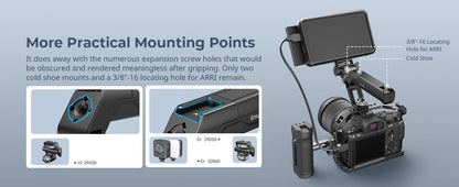 SmallRig Top Handle for ARRI Locating Holes (Tiny),Weight 113g,Portable Camera Top Handle for Sony for Canon for Nikon 4757