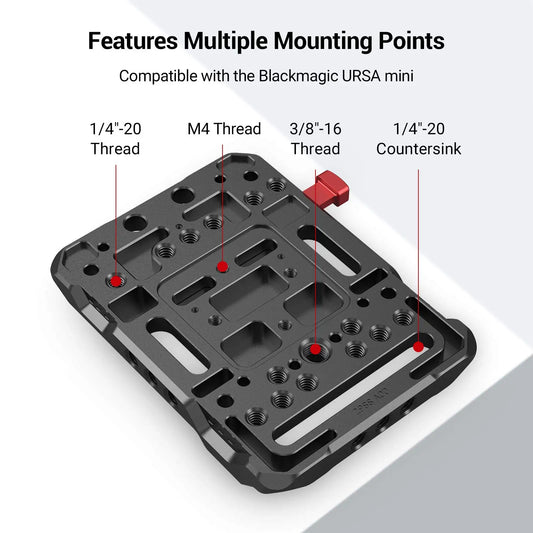 SmallRig V Mount Battery Plate, V-Lock Mount Battery Plate Quick Release Plate Universal Camera Accessories - 2988