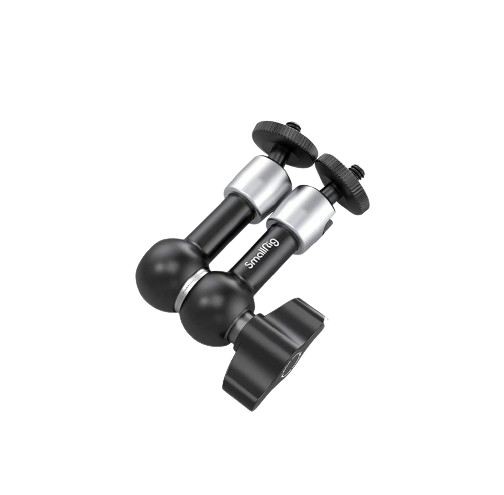SmallRig Camera 5.5 inches Articulating Arm EVF Mount Microphone Mount Universal 1/4" to 1/4" Aluminum Magic Arm Camera 2065