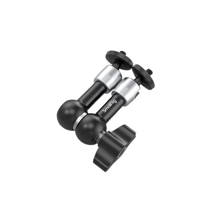 SmallRig Camera 5.5 inches Articulating Arm EVF Mount Microphone Mount Universal 1/4" to 1/4" Aluminum Magic Arm Camera 2065