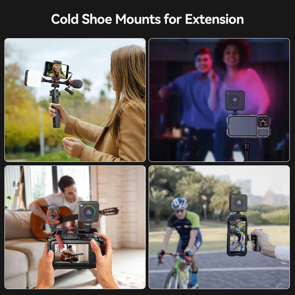 SmallRig Portable Vibe P108 RGB Video Light Smart Light 130mins long-lasting Pocket Size 108 LED Beads Floodlights 4055