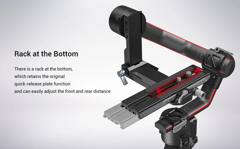 SmallRig Extended Quick Release Plate for DJI RS 2 /RS 3/RS 3 Pro& Ronin-S Clamp Quick Instal System 3031B
