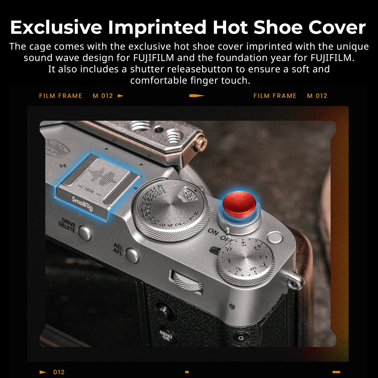 SmallRig Exclusive Camera Cage for FUJIFILM X100VI “Retro” Cage with Shutter Release Button and Hot Shoe Cover for Fuji X100VI