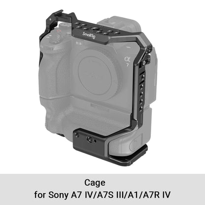 SmallRig Full Dslr for Sony A7 IV a7m4 Camera Cage Rig for Sony Alpha 7 IV/A7S III/A1/A7R  IV with Multi-Mounting Options Rigs