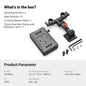 SmallRig V Mount Battery Adapter Plate, Power Supply Splitter with 15 mm Rod Clamp and Adjustable Arm, for Sony for Canon 3499