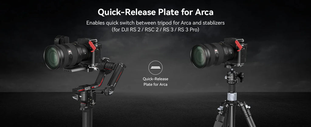 SmallRig Bottom Mount Plate for Sony Alpha 7C II /Alpha 7CR Camera Baseplate Can Install on Tripod for DJI RS 3 Pro Gimbals 4438