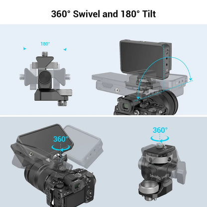 SmallRig Swivel and Tilt Adjustable Monitor Mount with ARRI-Style Mount