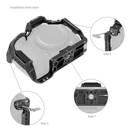 SmallRig EOS R5 Mark II "Black Mamba" / HawkLock Quick Release Cage for Canon EOS R5 Mark II Cage Kit with Top Handle