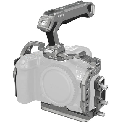 SmallRig EOS R5 Mark II "Black Mamba" / HawkLock Quick Release Cage for Canon EOS R5 Mark II Cage Kit with Top Handle