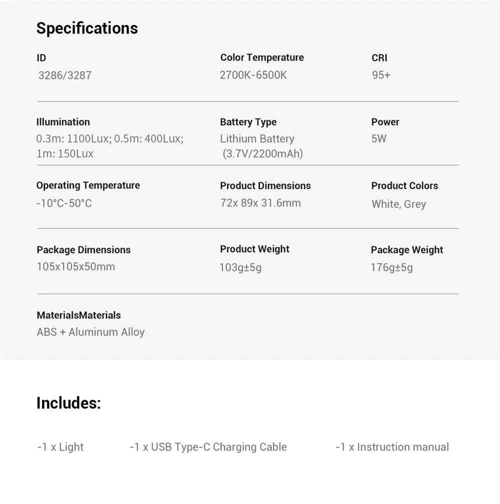 SmallRig P96 mini Video Light LED White Light