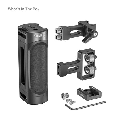 SmallRig mini Side Handle Kit with One Handle and Two Handle Adapters, One Cold Shoe for Sony for Canon for FUJIFILM Camera