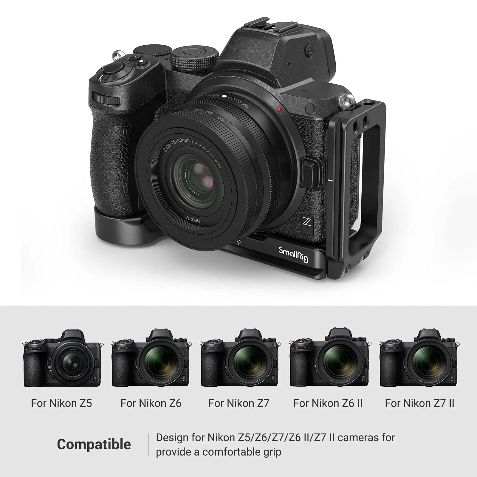 SmallRig Camera L Bracket for Nikon Z5/Z6/Z7 Camera w/ Arca-Type 1/4"