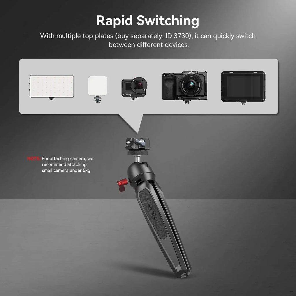 SmallRig Drop-in HawkLock Universal Mini Quick Release Clamp and Plate QR Plate Tripod Mount Adapter