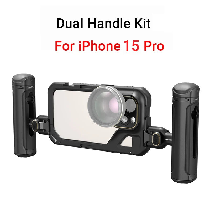 SmallRig Phone Cage for iPhone 15 Pro/15 Pro Max for Video Vlogging