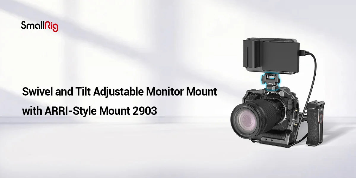 SmallRig Swivel and Tilt Adjustable Monitor Mount with ARRI-Style Mount