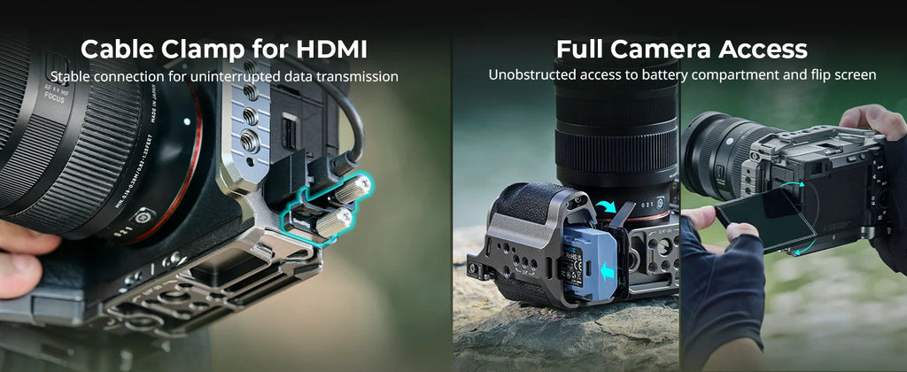 SmallRig A7C II / A7CR “HawkLock” Quick Release Cage Kit with Silicone Handle for Sony Alpha 7C II / 7CR 5198