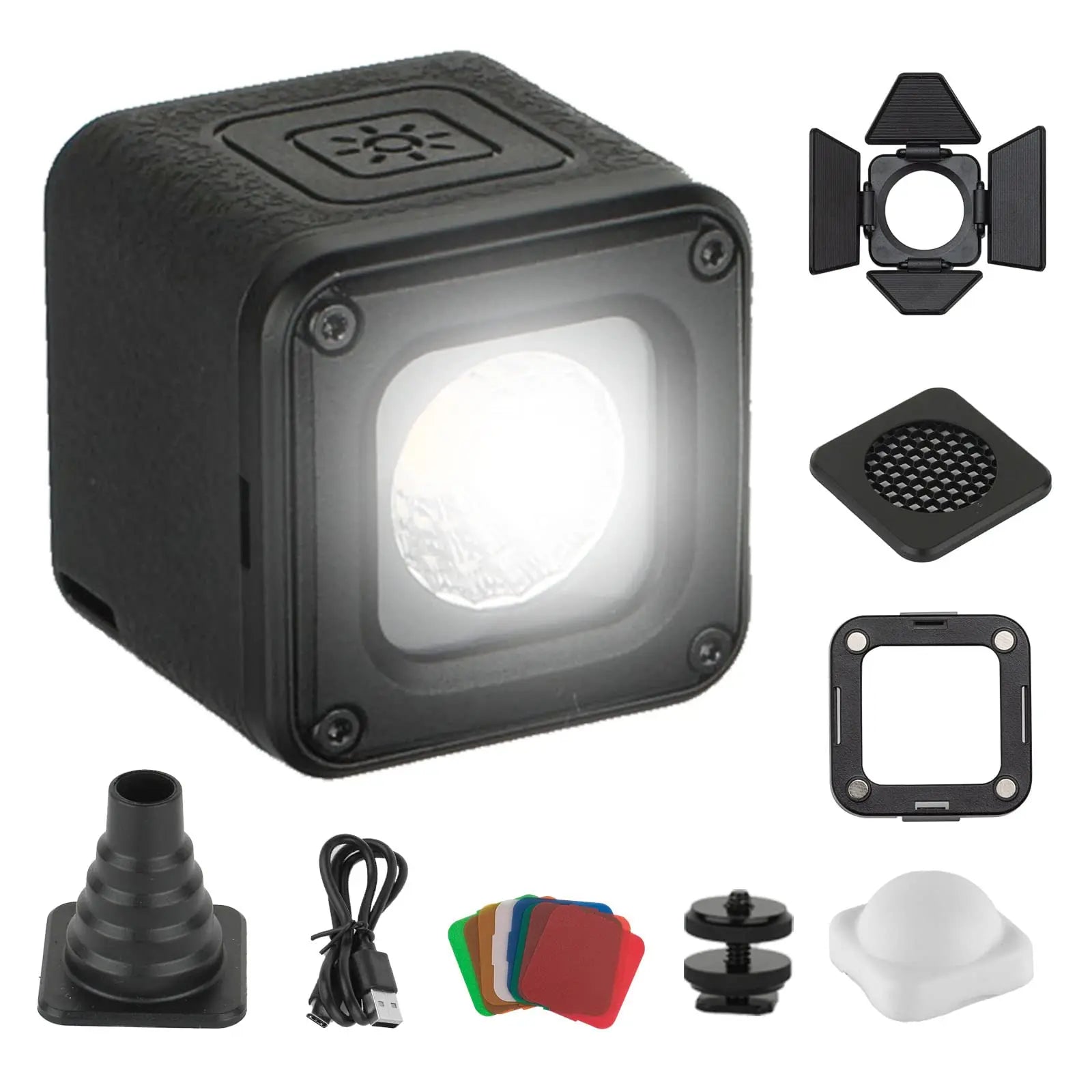 SmallRig LED Video Light Kit DSLR Fill Light Waterproof Portable Camera Light Kit Mini Cube with 8 Color Filters