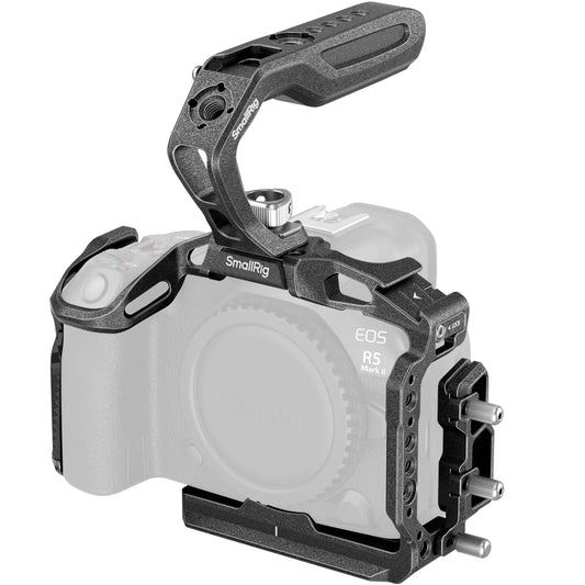 SmallRig EOS R5 Mark II "Black Mamba" / HawkLock Quick Release Cage for Canon EOS R5 Mark II Cage Kit with Top Handle