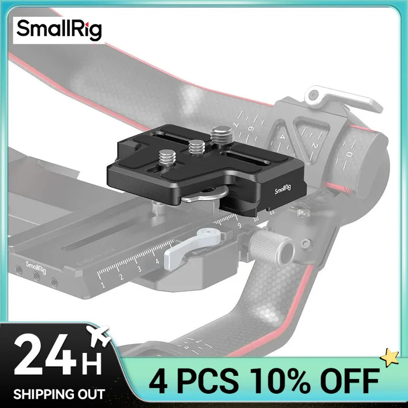 SmallRig Extended Arca-Type Quick Release Plate for DJI RS 2 and RSC 2 Gimbal for RS 2 /  RSC 2 / RS 3 / RS 3 Pro 3162/2851