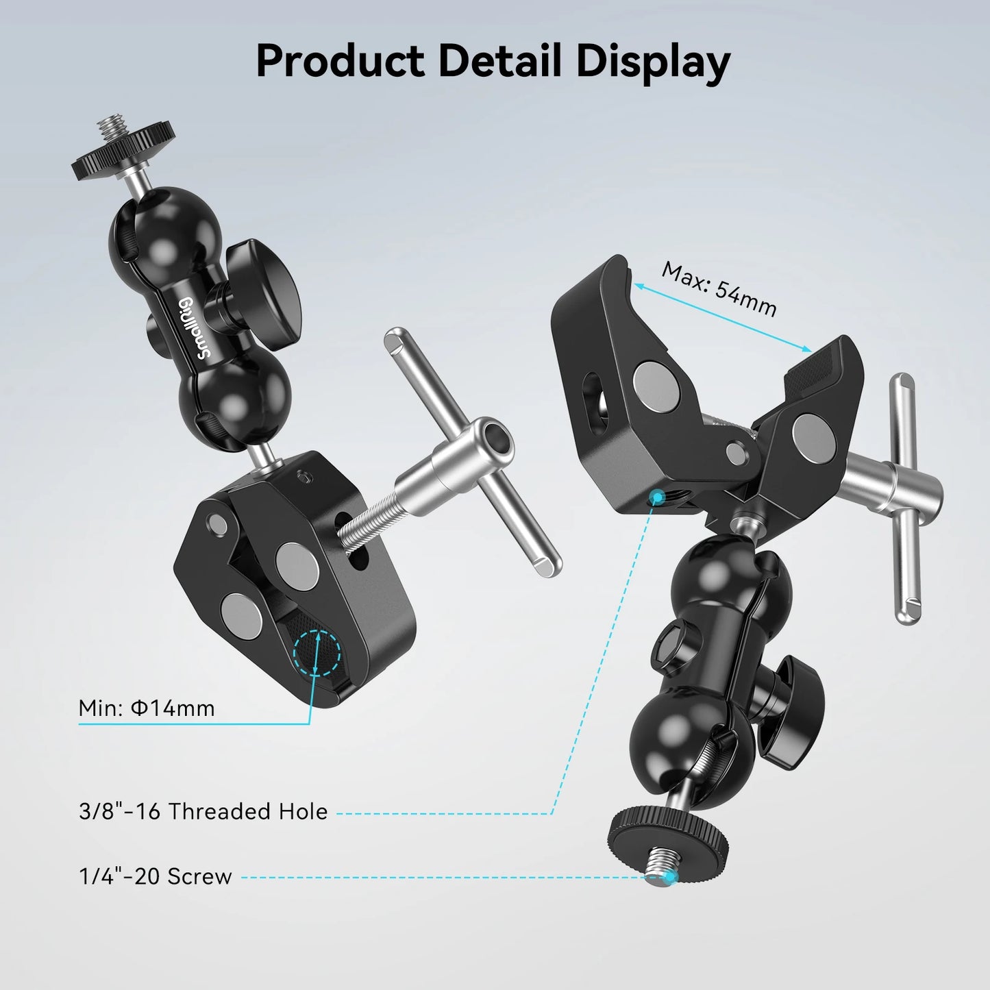 SmallRig Crab-Shaped Clamp Kit with Ballhead Magic Arm