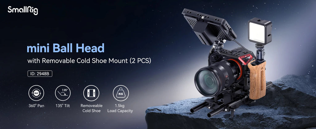 SmallRig 1/2 PCS Mini Ball Head 2948B