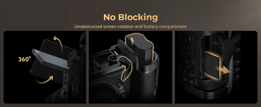 SmallRig Camera Cage for Nikon Z 6III with Arca-Swiss Quick Release Plate for DJI RS 3 /RS 3 Pro /RS 4 /RS 4 Pro or Tripod Mount