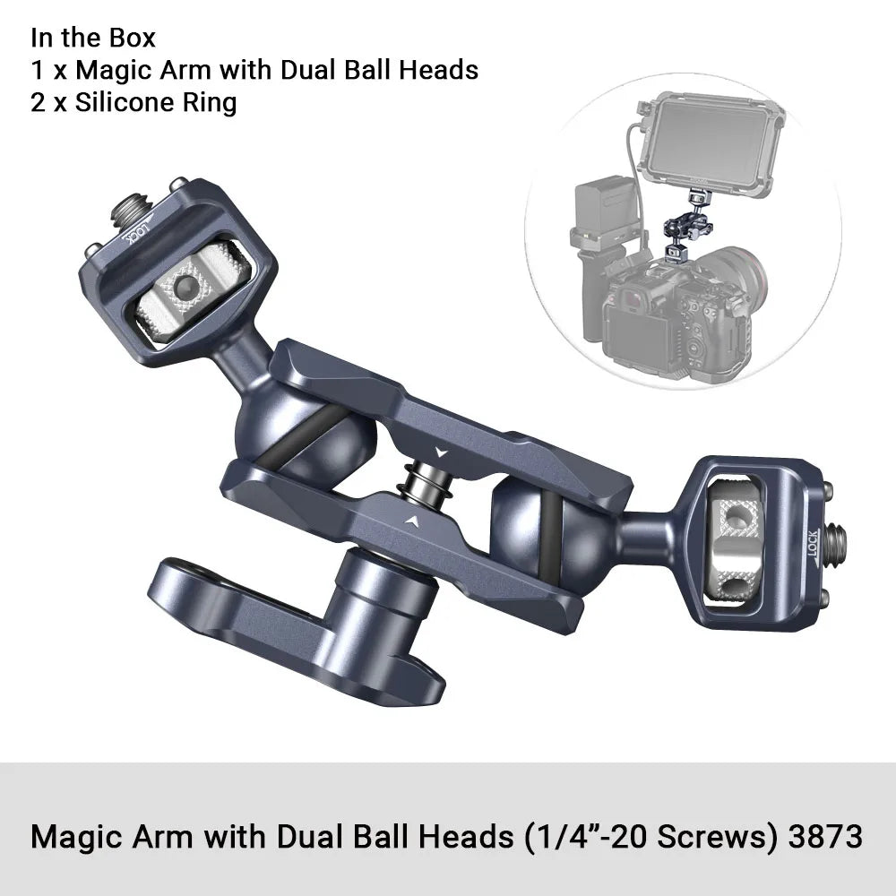 SmallRig Flexible Articulating Magic Arm with Dual Ballhead (3873)