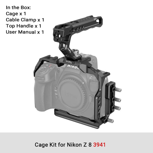 SMALLRIG Z8 Cage Kit for Nikon Z8 with Top Handle and Cable Clamp - 3941