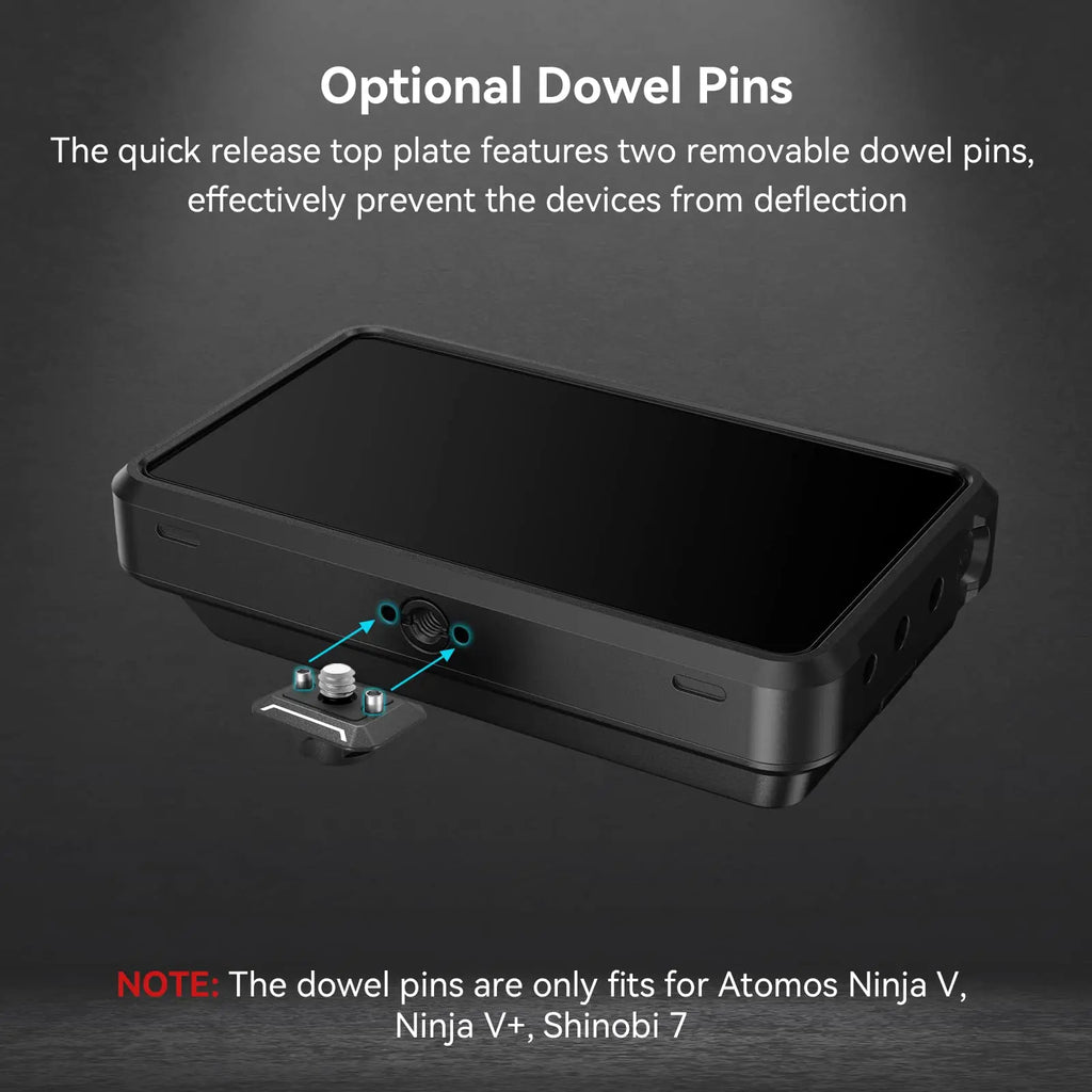 SmallRig Drop-in HawkLock Universal Mini Quick Release Clamp and Plate QR Plate Tripod Mount Adapter