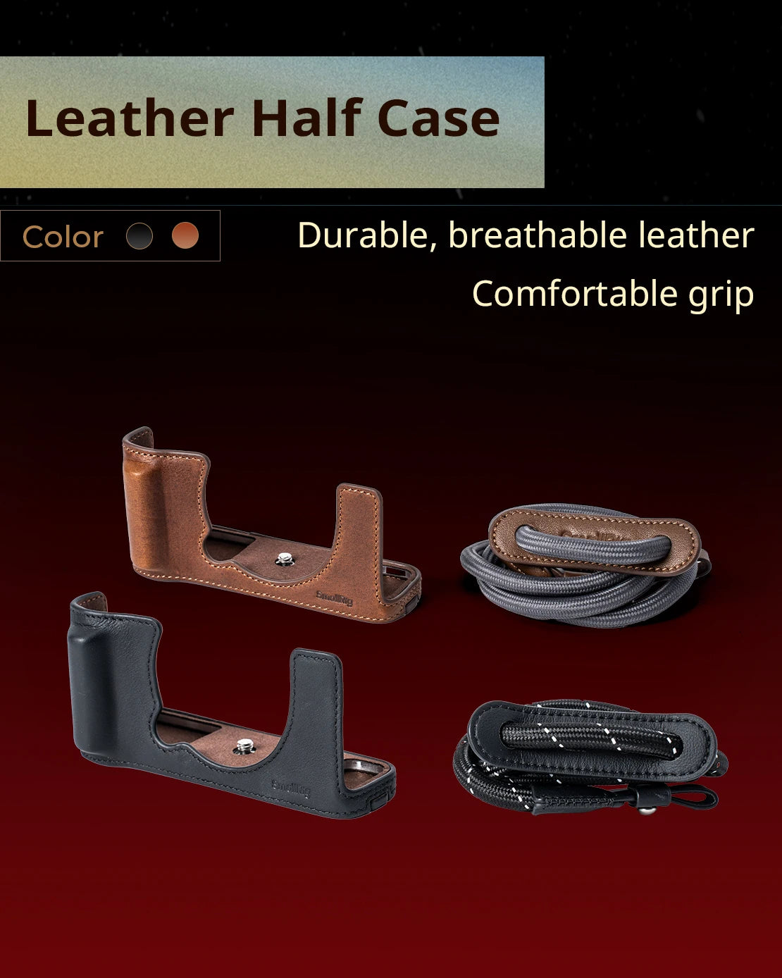 SmallRig Half Case Fujifilm X-E5 with Leather Strap