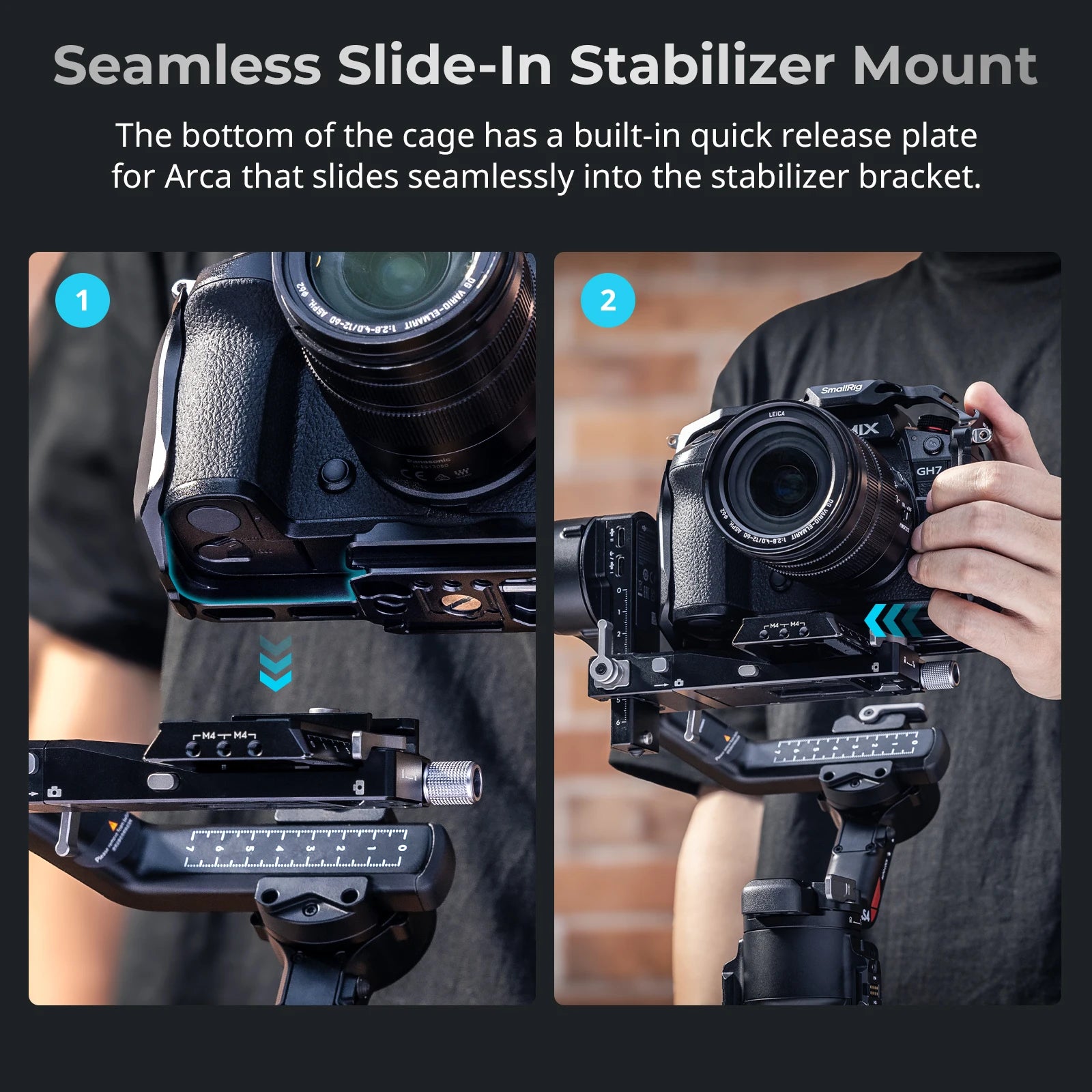 SmallRig HawkLock Quick Release Cage for Panasonic LUMIX GH7 / GH6