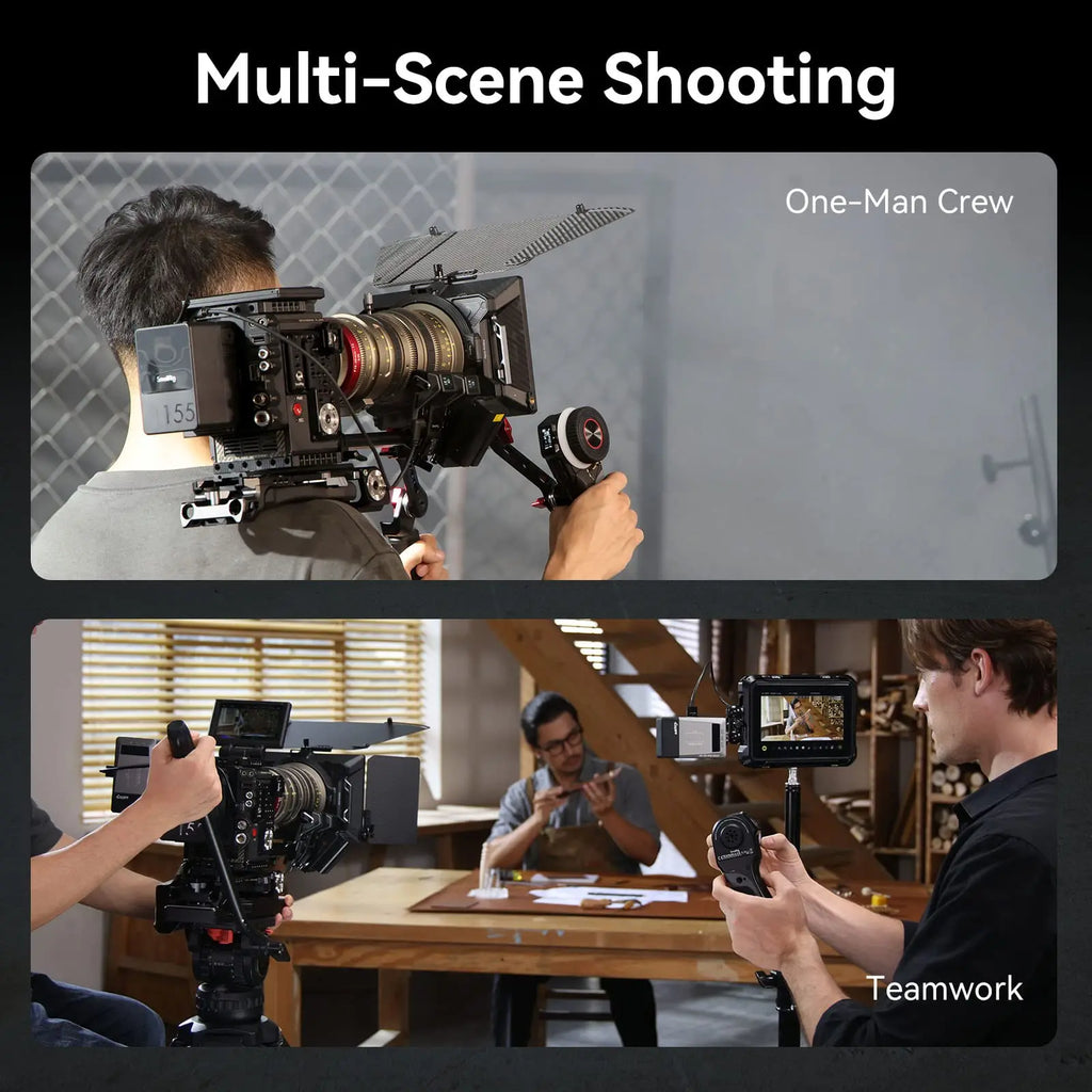 SmallRig MagicFIZ Wireless Follow Focus Two Motor Kit with Handwheel Controller, Wireless Handgrip and Two Receiver Motor