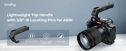 SmallRig Top Handle for ARRI Locating Holes (Tiny),Weight 113g,Portable Camera Top Handle for Sony for Canon for Nikon 4757
