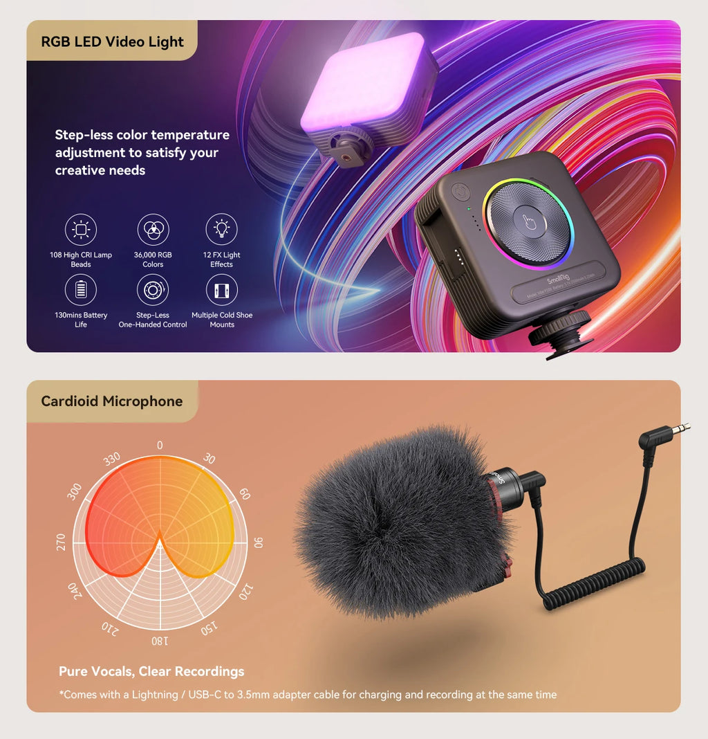 SmallRig All-in-One Video Kit Ultra /Pro/Basic/ Classic Kit for Phone Photography Universal Phone Cage Kit