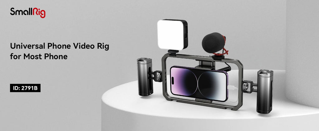 SmallRig Universal Mobile Phone Cage Smartphone Video Rig Filmmaking Vlogging Case