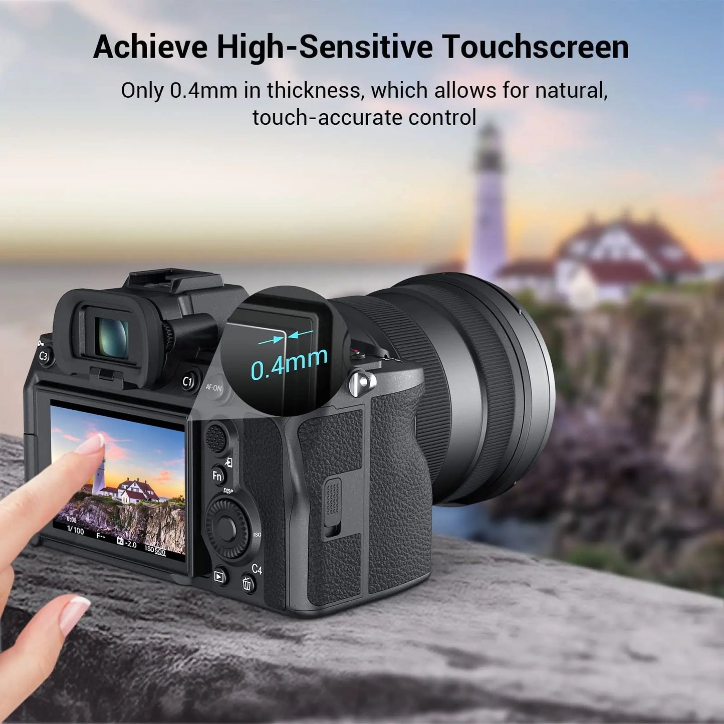 SmallRig Screen Protector for Sony Alpha 7CR/ Alpha 7C II/Alpha 6700 / ZV-E1 / Alpha 7 IV, 0.4mm Ultra-Thin Tempered Glass 2pcs