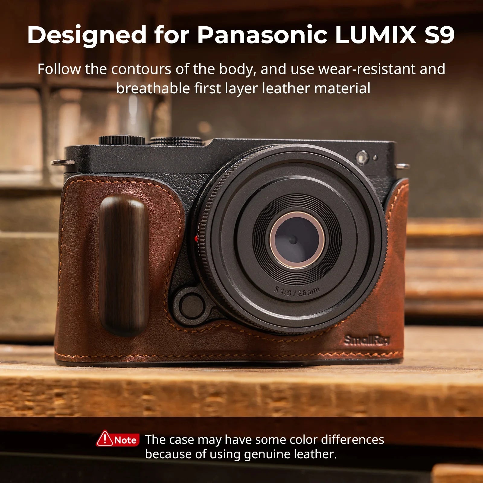 SmallRig Leather Half Case for Panasonic LUMIX S9 4703