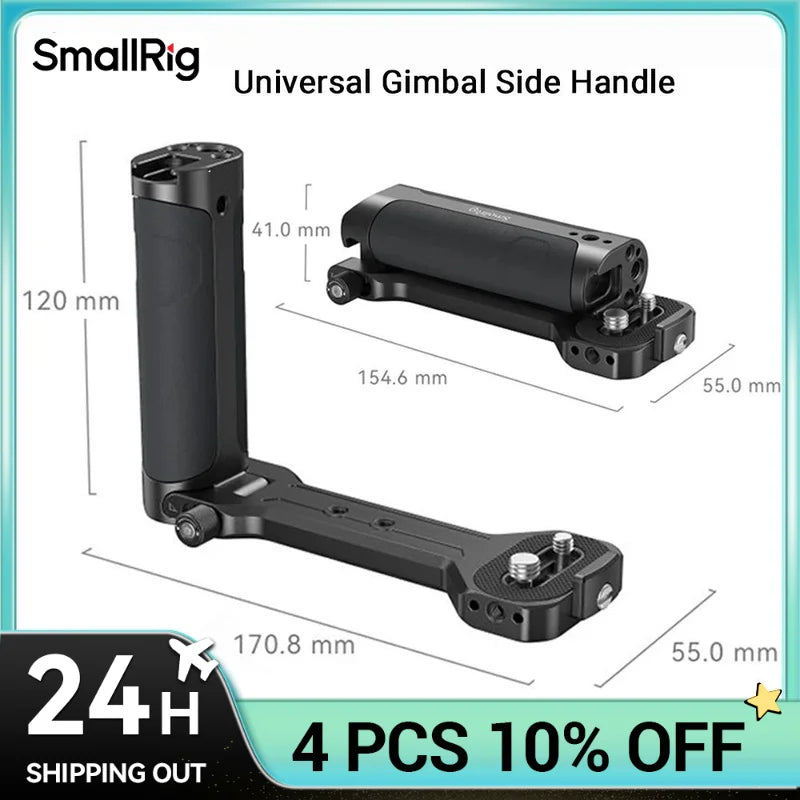 SmallRig  RS 4 mini Side Handle for DJI RS 4 mini /SC/ RS 2/ RSC 2/ RS 3 / RS 3 Pro / RS 3 mini / RS 4/ RS 4 Pro Cold Shoe Mount