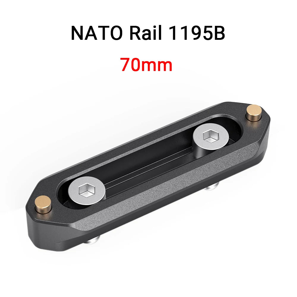 SmallRig Camera Quick Release Safety Rail 4cm 1.57 Inches Long with 1/4'' Screws For Nato Handle EVF Attach  - 1409