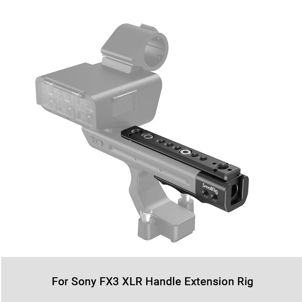 SmallRig Top Plate for Sony FX30 / FX3 XLR Unit to Protect for Sony FX3 XLR Handle with 1/4'' Threaded Holes Cold Shoe MD3990
