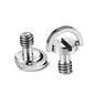 SmallRig D Shaft D-ring Screw Adapter 1/4 Inch Thread for Camera Tripod Qr Quick Release Plate (Pack of 2)-0838