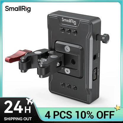 SmallRig V Mount Battery Adapter Plate Power Supply Splitter with Super Clamp Mount For Sony For Canon DSLR Camera 3497