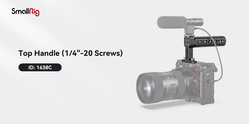 SmallRig Camera Top Handle with Cold Shoe DSLR Camera Rig For A6500 A73 A7III Z6 Camera Cage Funtional Cheese Hand Grip 1638