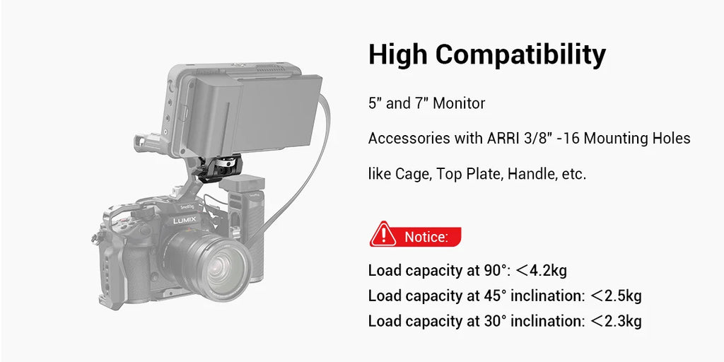 SmallRig Swivel and Tilt Adjustable Monitor Mount with ARRI-Style Mount