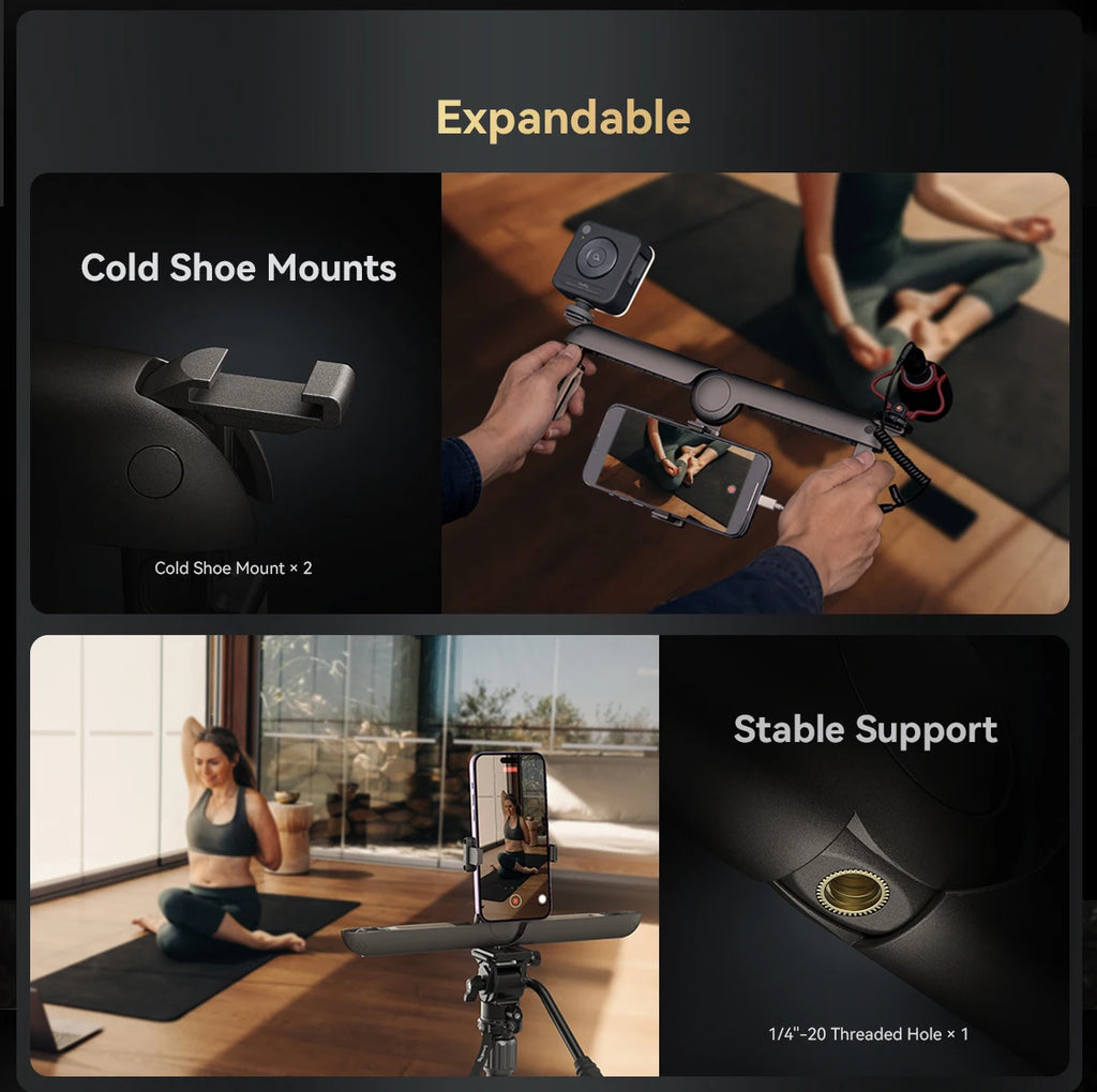 SmallRig P20 Foldable Universal Phone Cage, Smartphone Video Rig Case Stabilizer Tripod Mount