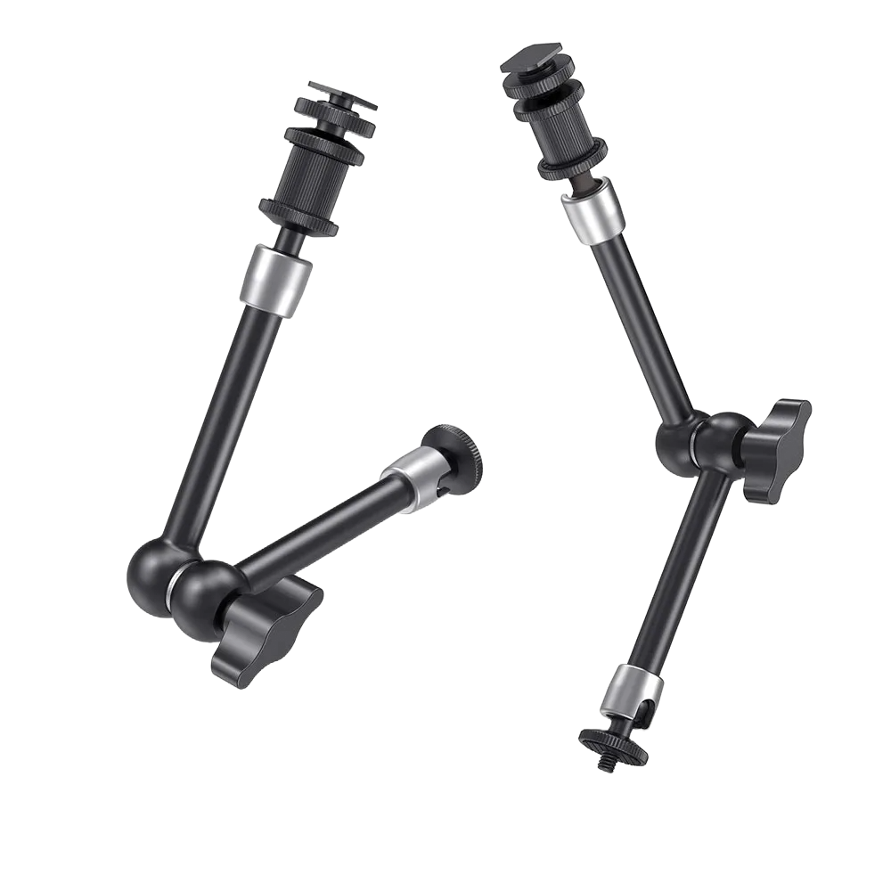 SmallRig Adjustable Friction Articulating Magic Arm 11" Long with Cold Shoe Mount Standard 1/4"-20 Threaded Screw Adapter